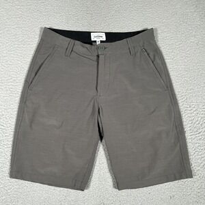 Dakine Shorts Mens 29 Gray Amphibian Hybrid Chino Quick Dry Casual Preppy Logo